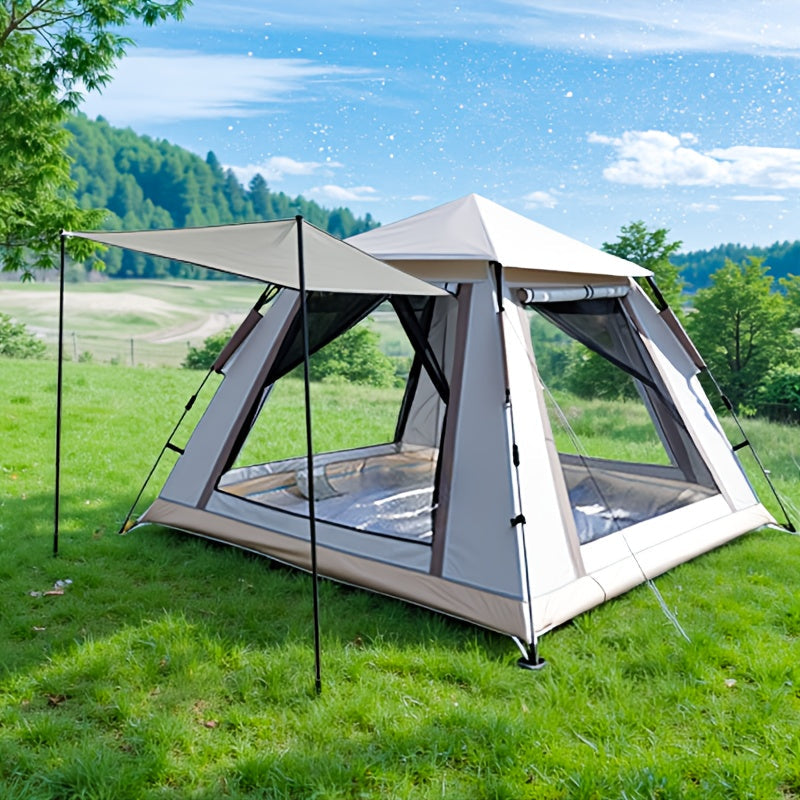 Family Camping Tent 4-6 Person Automatic Ventilated Sunshade Foldable
