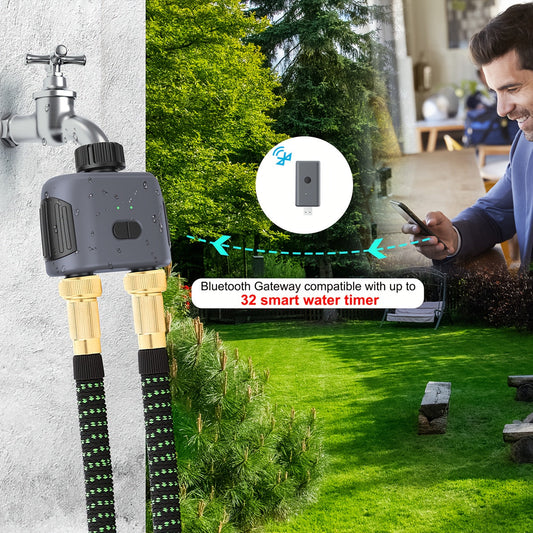 WiFi Sprinkler Timer Smart 2-Zone Irrigation System with App & Alexa Voice Control