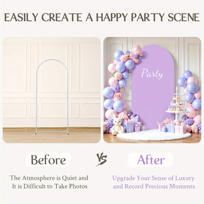 6FT Stretch Fabric Arch Cover with Bottom Zipper, 72 x 31.5-Inch Size and Eight Color Options