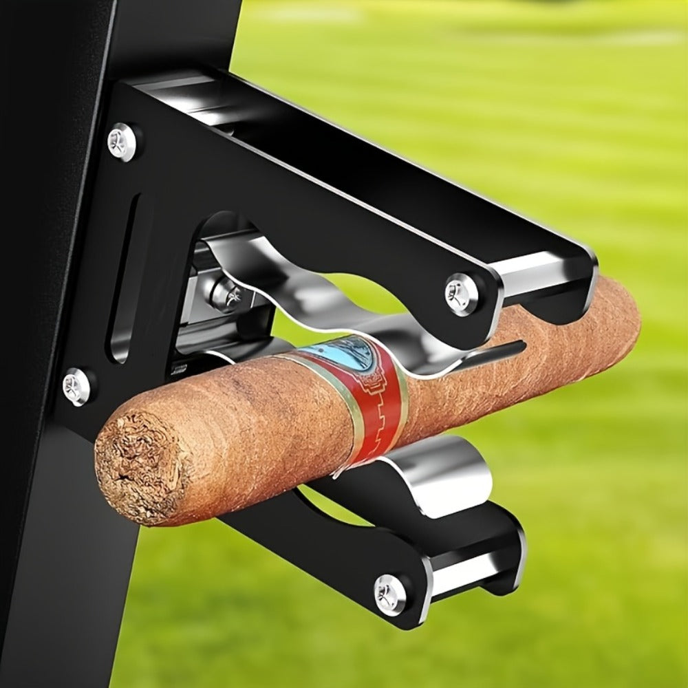Magnetic Cigar Holder with Folding Frame in Seven Exact Black, Silver, Red and Gray Checkout Options