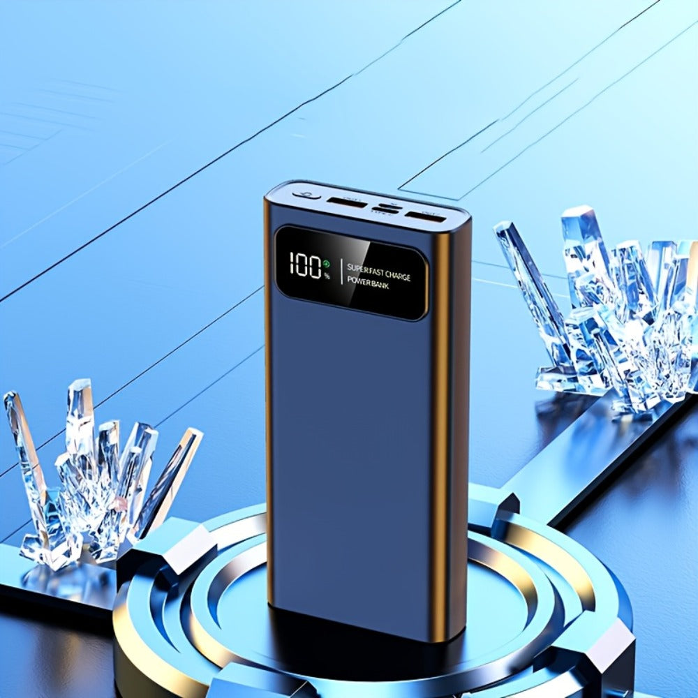 30000mAh Portable Charger with Bidirectional Fast Charging Dual USB & USB-C Power Bank High Capacity Battery Pack for iPhone Android Samsung Tablet Travel Outdoor Emergency