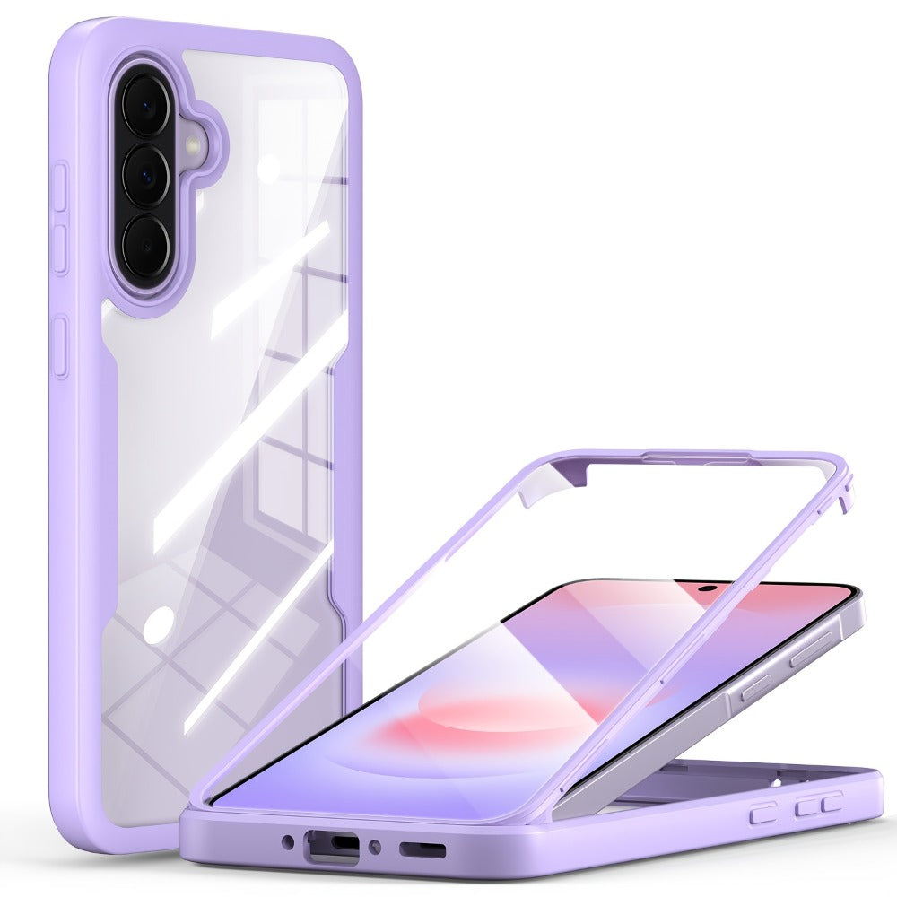 Rugged Samsung Galaxy A-Series Phone Case with Built-In Screen Cover in Four Colors and Six Model Options