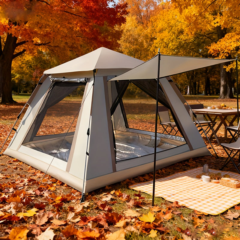 Family Camping Tent 4-6 Person Automatic Ventilated Sunshade Foldable