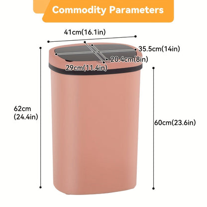 Touchless Motion Sensor Trash Can 13 Gallon 50L – Automatic Kitchen Garbage Can for Home Office Bedroom Living Room
