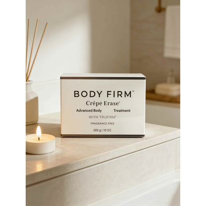 Body Cream TRUFIRM 285g Screw-Top Jar with White Cream Texture for External Shoulder Arm and Body Application