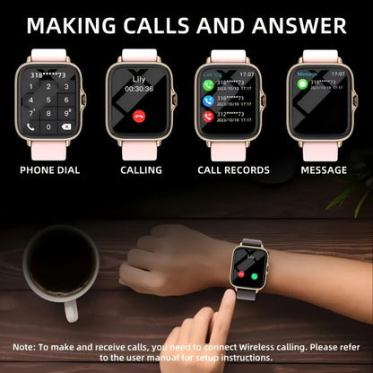Smartwatch with Bluetooth Calling 1.91" AMOLED HD Touch Screen, Voice Assistant, Music Playback, Built-in Mic & Speaker, Multi-Sport Fitness Tracker – iPhone & Android Compatible