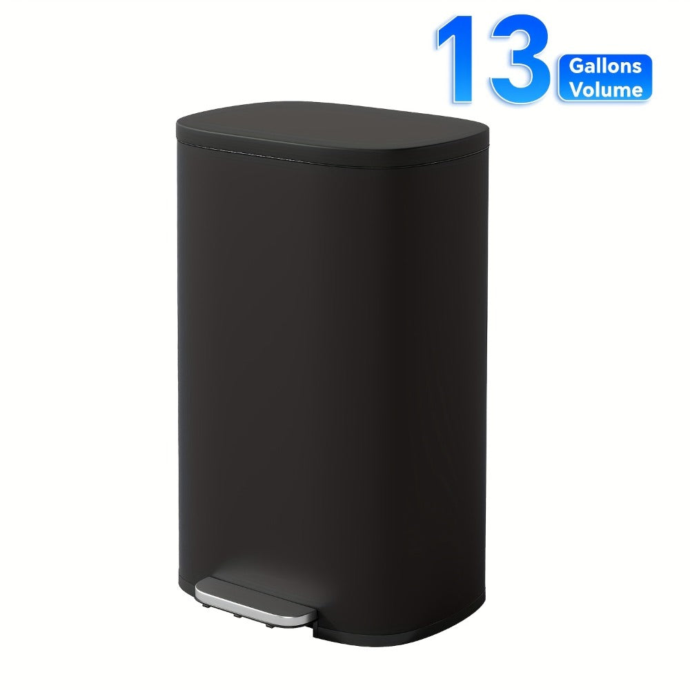 Pedal Trash Can with Removable Inner Bucket, 13, 7.93 or Twin 1.32-Gallon Options in Four Finishes