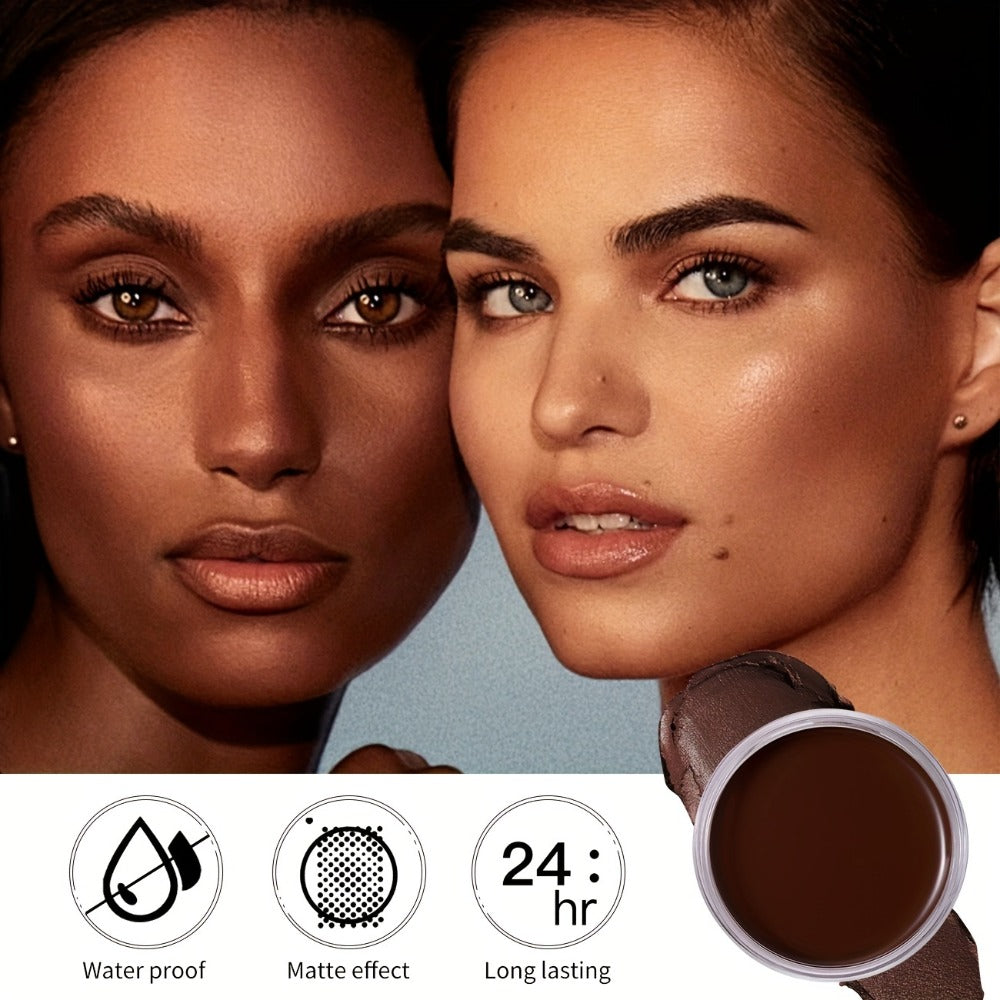 Velvet-Look Cream Foundation in 0.7 oz Round Jar with Six Shade Options from Light to Deep