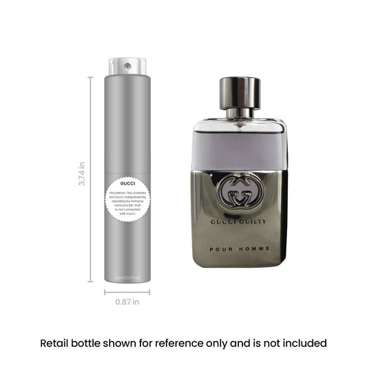 Men's Cologne Travel Spray - Gucci Guilty Pour Homme EDT 5ml Portable Atomizer | Oriental Lavender Fragrance for Men