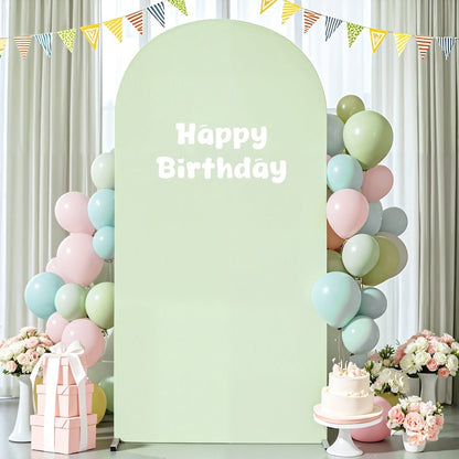 Six-Foot Fitted Arch Photography Backdrop Cover in Navy Blue or Royal Blue for Compatible Frames