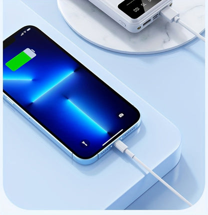 Power Bank 50000mAh with Dual USB Ports, Digital Battery Display and Three Color Options for Travel