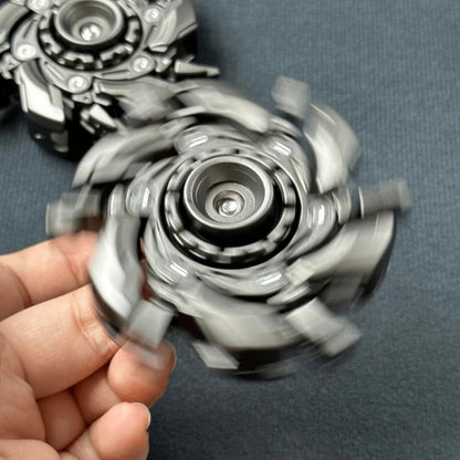 Adult Metal Fidget Spinner with Four Finish Options, 50 mm Diameter, Hex Key and Adjustable Blade Hardware