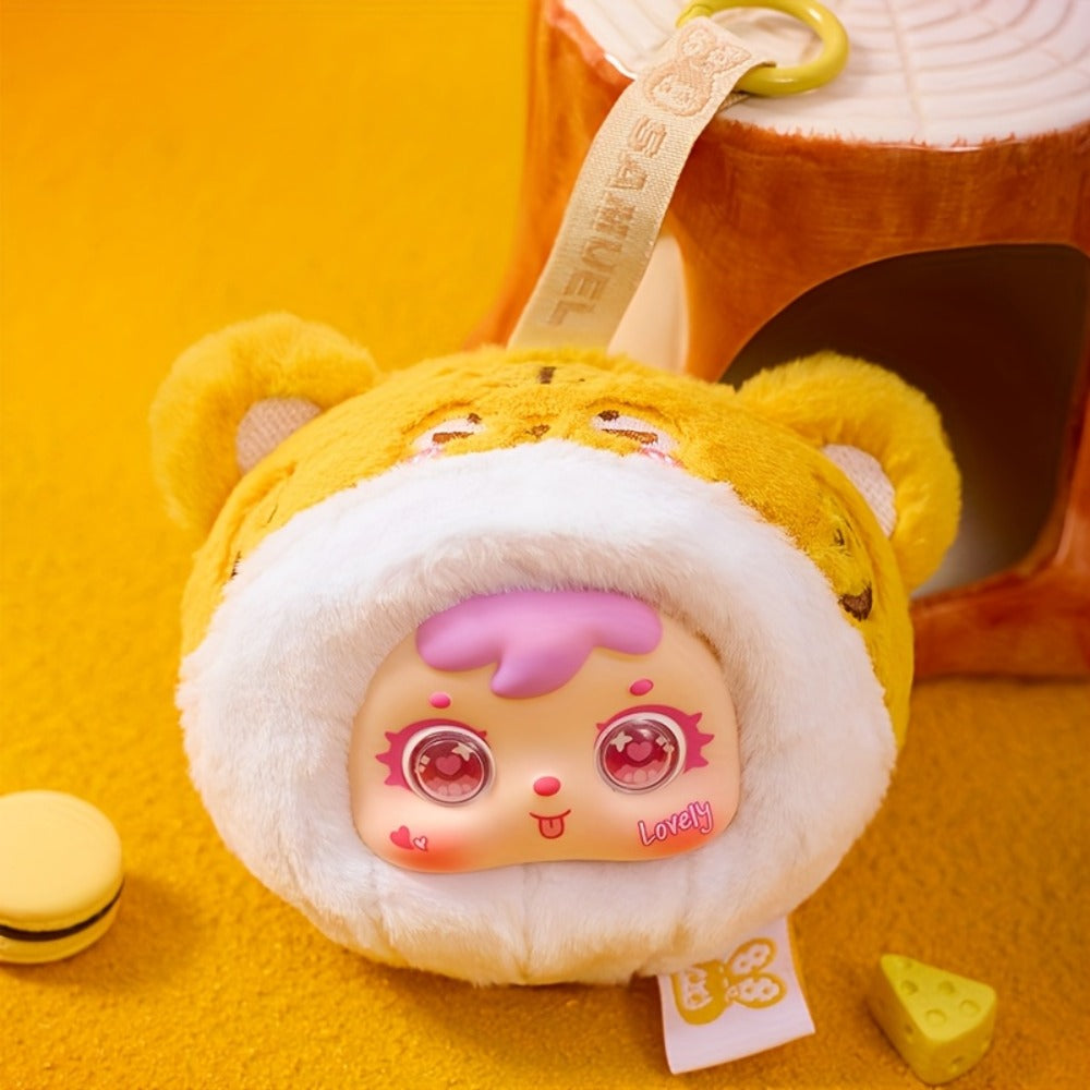 Cute Plush Animal Doll with Big Eyes – Samuel Small Animal Series Stuffed Furry Toy Random Style Soft Huggable Home Decor Desk Ornament Gift for Kids Teens Adults Birthday Valentine Easter Christmas