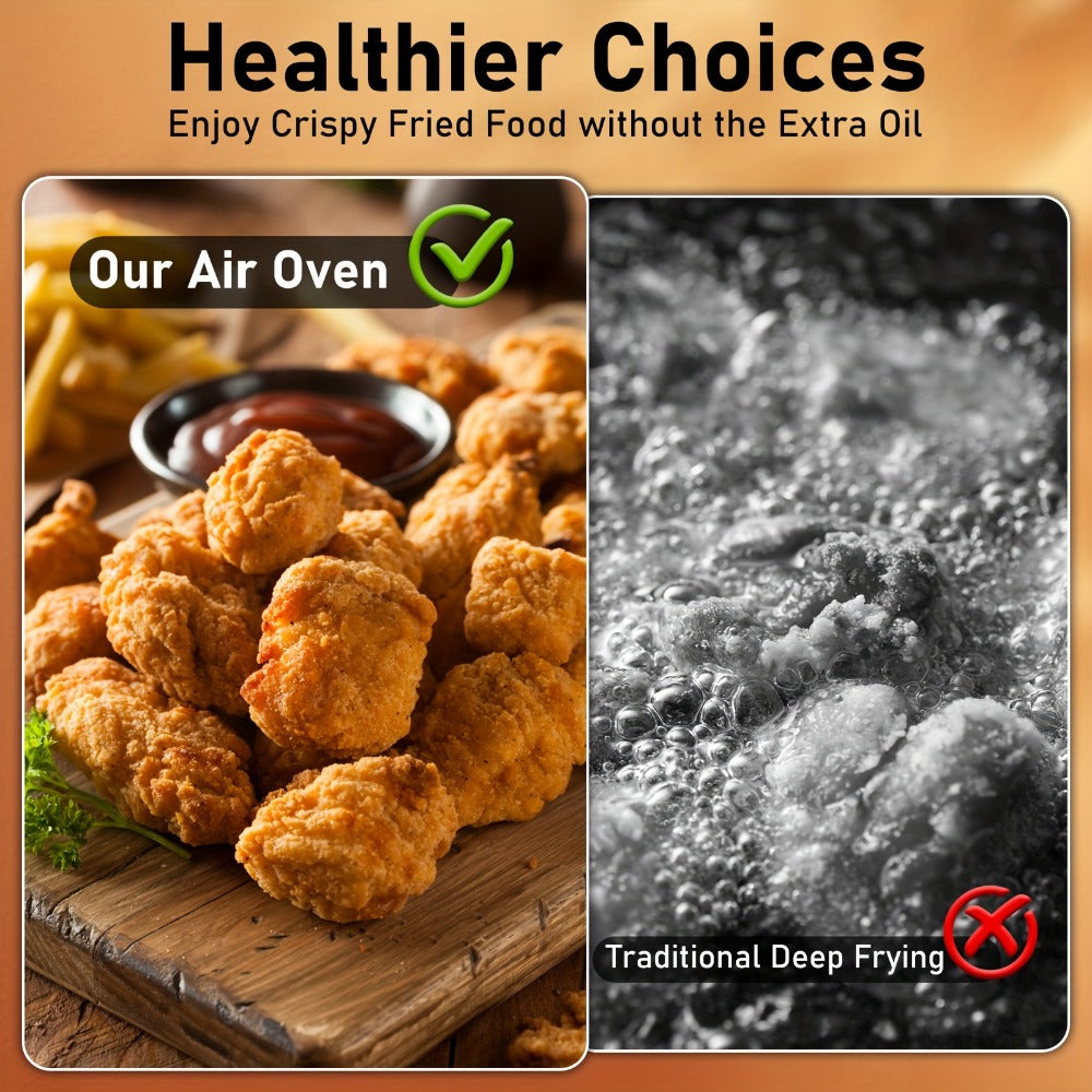 12Qt Air Fryer Convection Oven with Viewing Window, Touchscreen Panel, 12 Function Icons and Two Colors