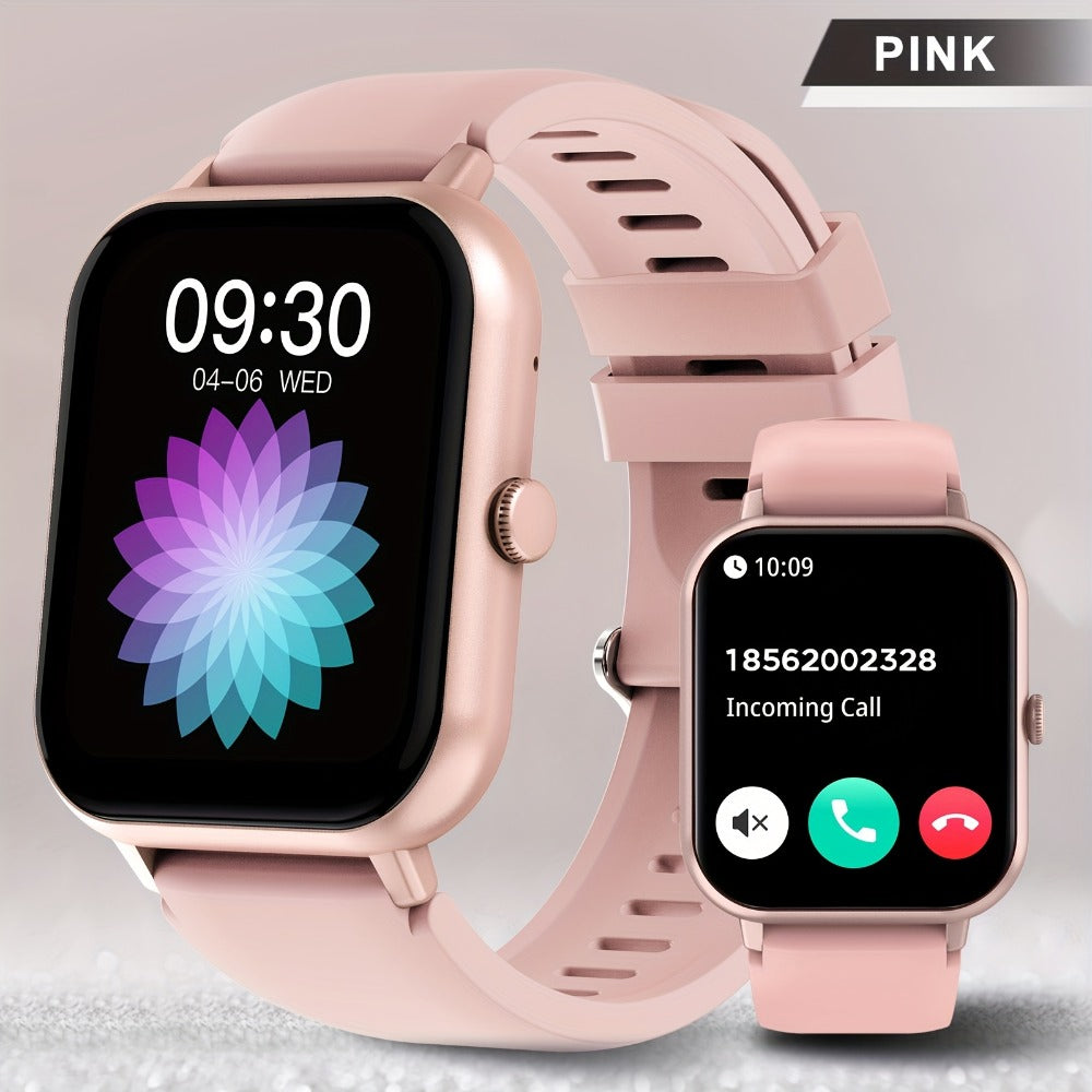 Smart Watch 1.83-Inch Full Touch Display with Bluetooth 5.2 Calling and Three Silicone Band Colors