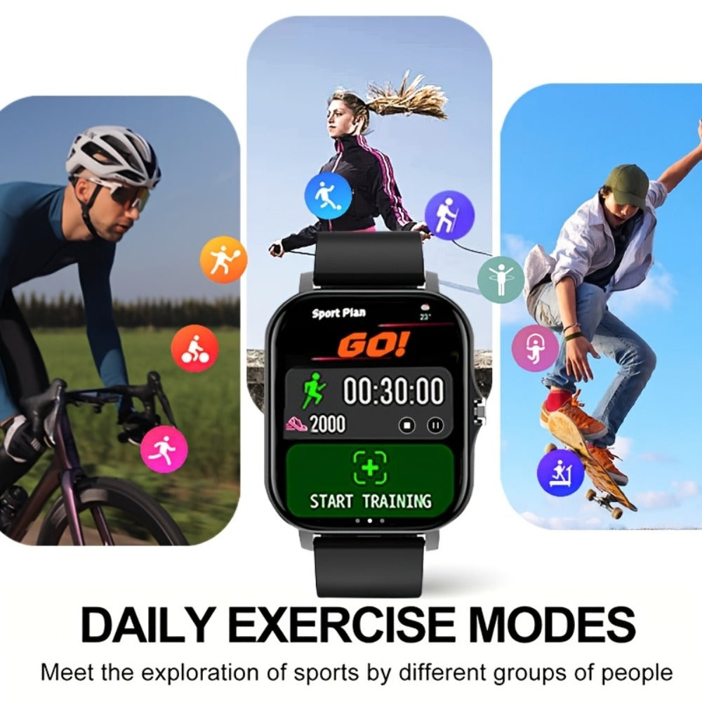 Smartwatch 1.83 Inch with GPS Navigation, Calling, Multi-Sport Modes and Dual TPU Straps for Outdoors