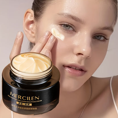 Face Cream Collagen Hyaluronic Acid Formula with Squalane, Glycerin and Alcohol-Free Bottle Format