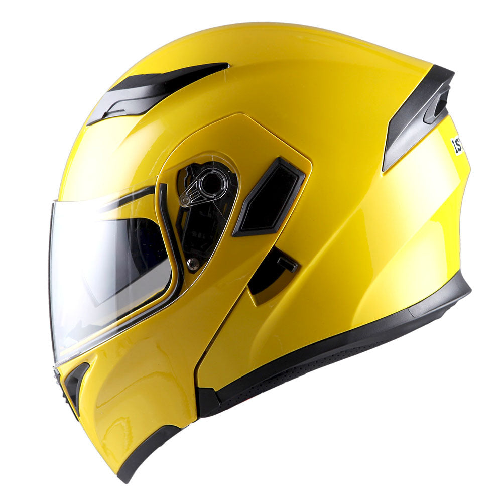 Motorcycle Modular Full Face Helmet Flip Up Dual Visor Inner Smoked Shield Lightweight Aerodynamic Thermoplastic Shell Removable Washable Interior for Men Women, Multiple Colors S M L XL