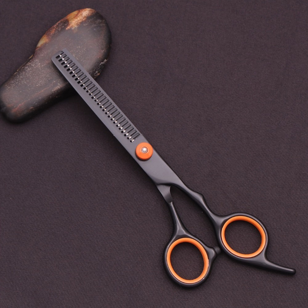 Hair Scissors Set 3 Pieces Japanese Steel - 6 Inch Thinning Shears, Razor Comb & Detangling Comb, Ambidextrous Texturizing Kit for Salon & Home Use, Gift for Hairstylists