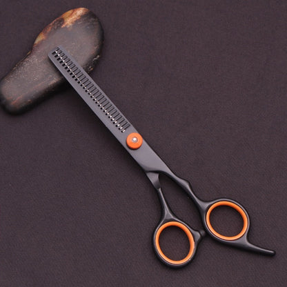 Hair Scissors Set 3 Pieces Japanese Steel - 6 Inch Thinning Shears, Razor Comb & Detangling Comb, Ambidextrous Texturizing Kit for Salon & Home Use, Gift for Hairstylists