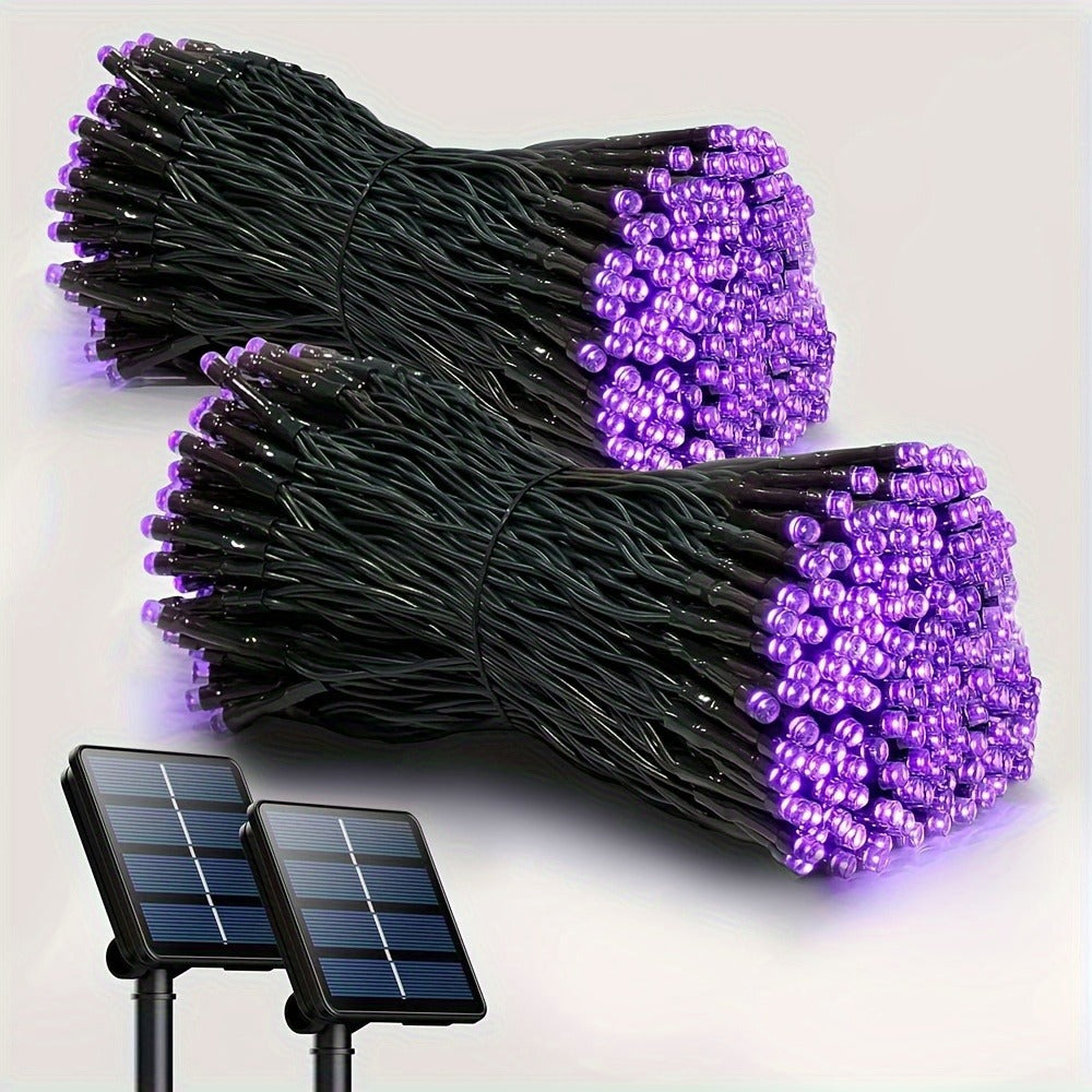 String Lights, IP65 Solar Fairy Lights with Eight Modes, 100- or 200-LED Pack Options and Seven Colors