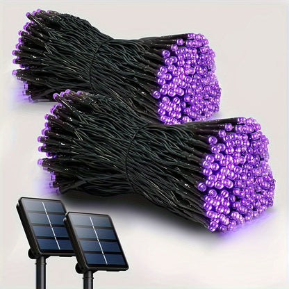 String Lights, IP65 Solar Fairy Lights with Eight Modes, 100- or 200-LED Pack Options and Seven Colors