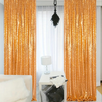 Sequin Backdrop Curtain for Party Wedding - 4x8ft Shimmering Glitter Curtain for Birthday Photo Booth Stage Decoration, Easy Hang, Multi-Color
