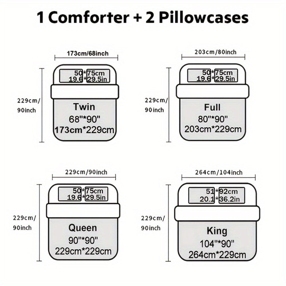 Sun Moon Planet Comforter Set 3pcs Digital Print Quilted Bedding 1 Comforter 2 Pillowcases 180GSM Soft Breathable Black Celestial Bedroom Decor Twin Full Queen King Size Dormitory