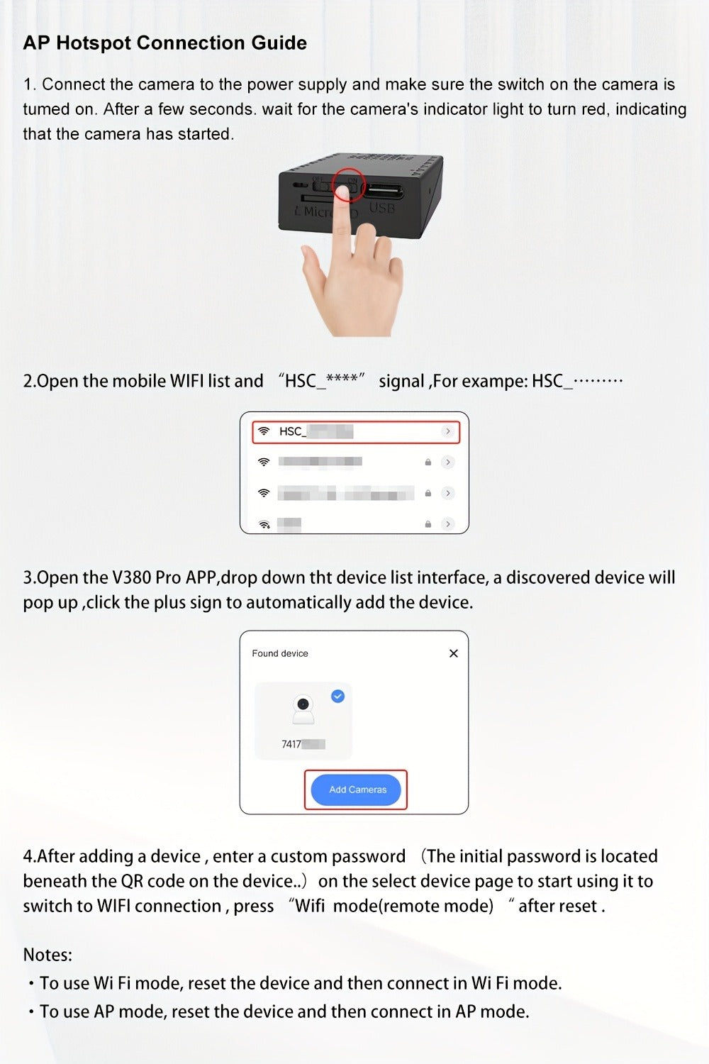 Mini Security Camera No WiFi No Internet Needed, Full HD 1080P Wireless Indoor Camera Built-In AP Hotspot