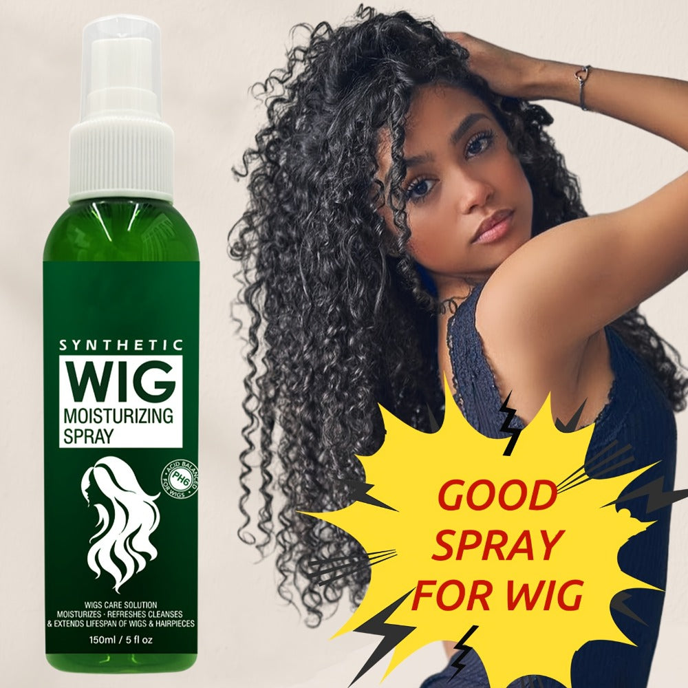 Synthetic Wig Refresher Spray Leave-In Conditioner — Revitalizes & Detangles Wigs & Hairpieces, Cleanses Between Washes, Extends Wig Lifespan, Soft Fresh Scent, Daily No-Rinse Wig Care for Synthetic Hair