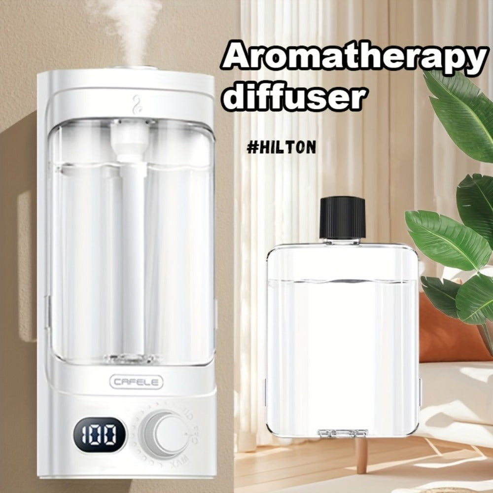 300ml Rechargeable Essential Oil Diffuser with Numeric Display, 100-Level Control Label and One Oil Bottle