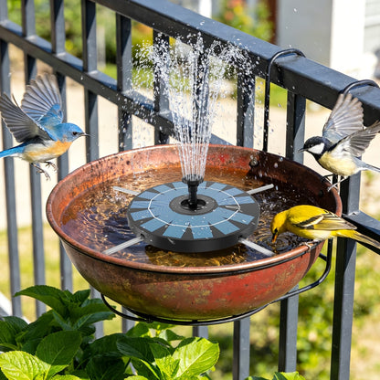 Garden Fountain Solar Powered with Support Rod – Bird Attractor