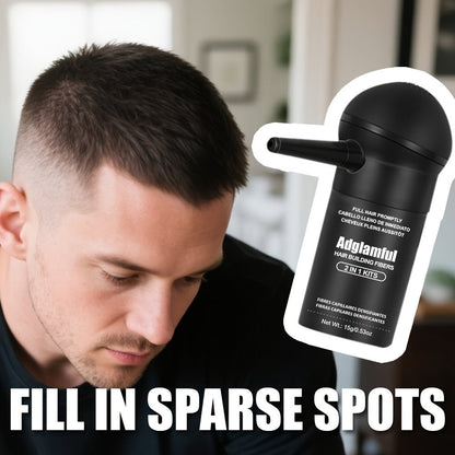 15-Gram Hair Fiber Kit with Directional Spray Applicator in Four Black and Brown Shade Options