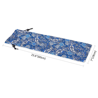 Four-Piece Clear Mahjong Tile Rack and Pusher Set with All-in-One Rail Design and Patterned Storage Bag