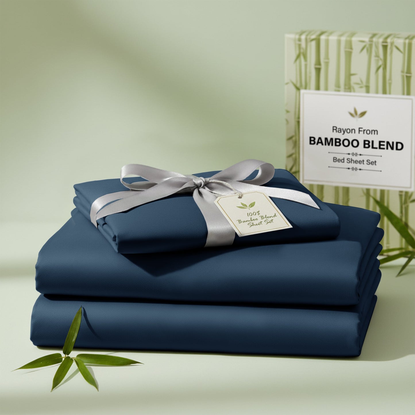 Bed Sheet Set 30% Bamboo Viscose 70% Polyester in 3- or 4-Piece Sizing with 16-Inch Pocket