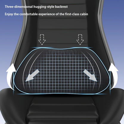 Car Neck Pillow Nappa Leather Headrest – Memory Foam Lumbar Support with Embroidery, All-Season Universal Car Interior Accessory