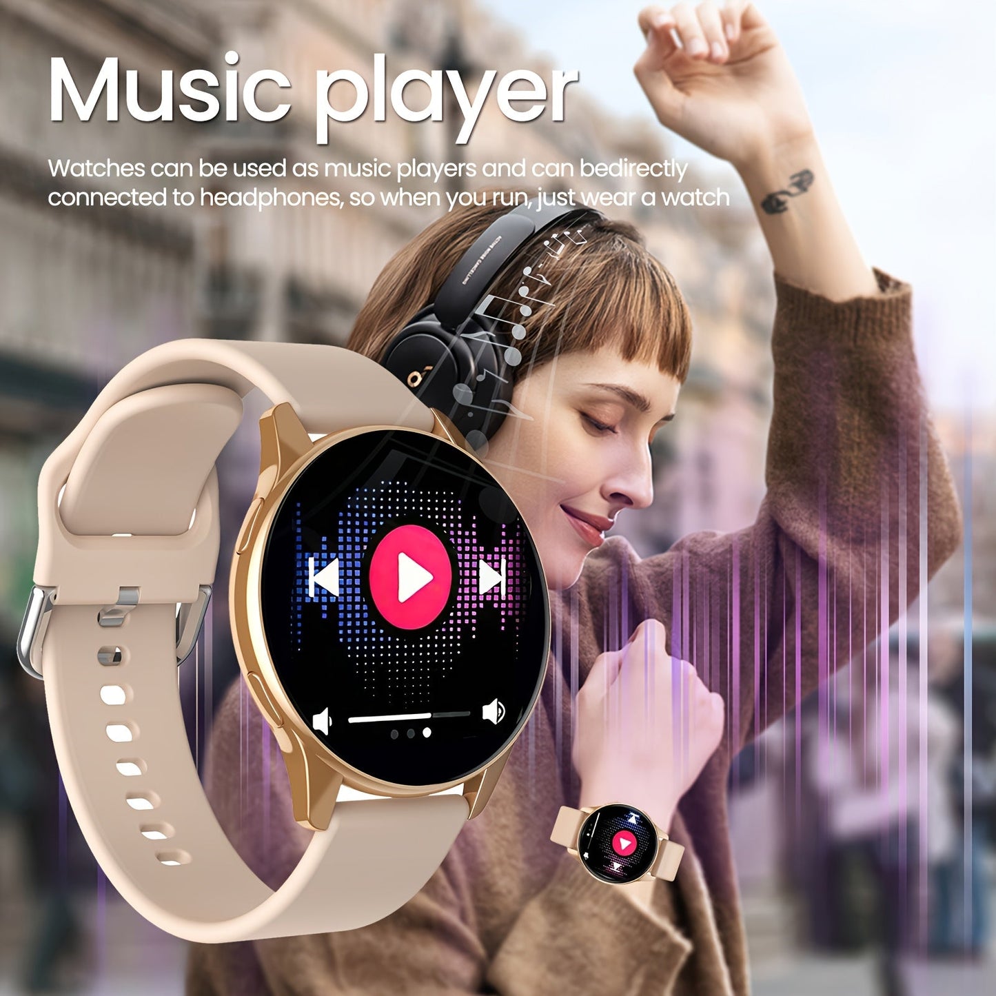 Smartwatch – Sports 1.52" Full Touch Screen, Call & Activity Tracker, Source-Listed Color Options & Everyday Wear Design