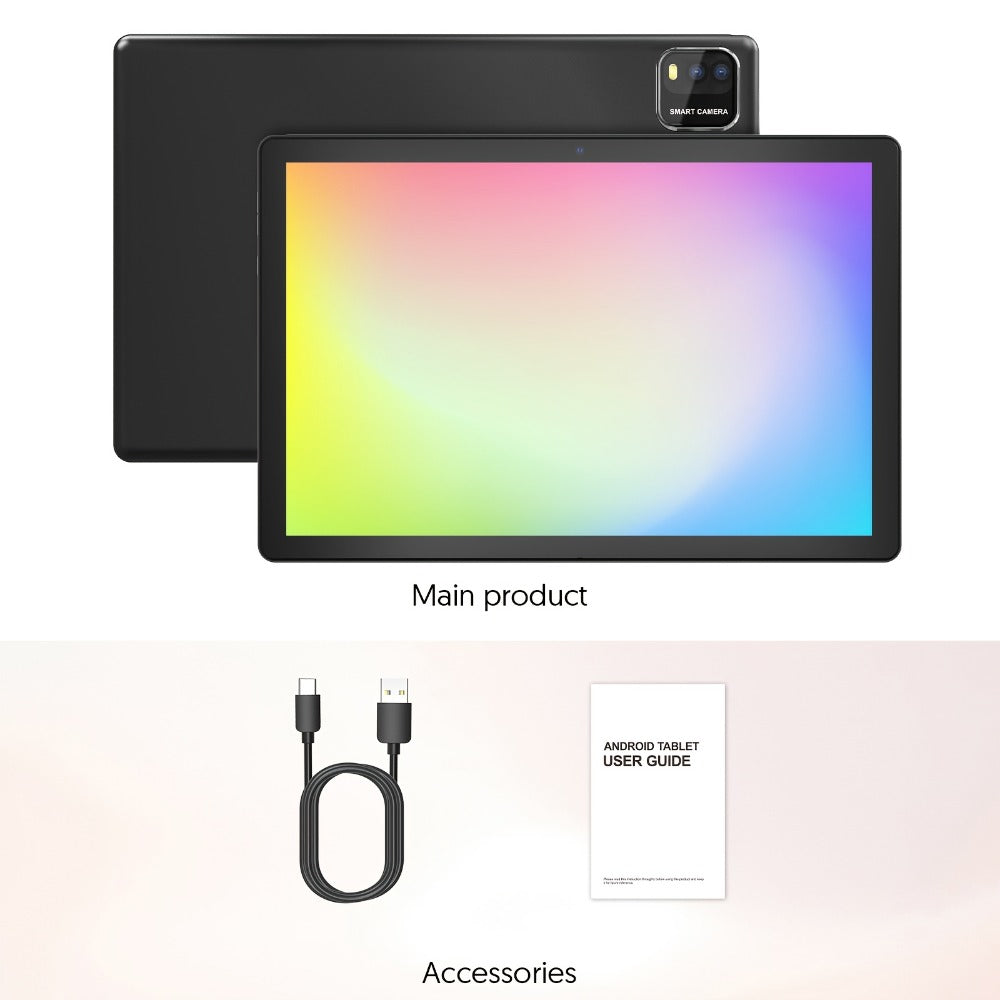 Android Tablet 10-Inch 2-in-1 with Android 15, 6000mAh Battery and Keyboard or Case Configurations