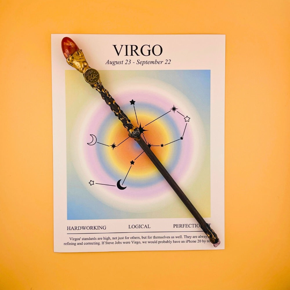 Costume Accessories Zodiac Crystal Wand with Gift Box and Twelve Astrological Sign Options for Dress-Up