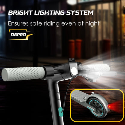 350W Foldable Electric Scooter for Adults 8.5 Inch Solid Tires 3-Speed LCD Display Dual Drum Brake EABS 15-20km Range 265 lb Capacity 32 lb Lightweight Urban Commuter E-Scooter