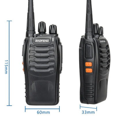 Baofeng Long Range Walkie Talkies for Adults with Earpieces 16 Channel Rechargeable Two Way Radio VOX Flashlight for Camping Hiking Skiing Cruise Family Adventure Available in 1 2 4 6 8 10 Pack