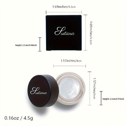 Shimmer Jelly Eyeshadow 2 Pack – Icy Cool Tone Frosty Glow Gel Eye Makeup, Long-Lasting Non-Creasing Blendable Formula, High Shine Luminous Finish for Holiday Party Glam