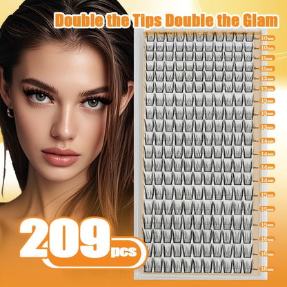 False Eyelash Cluster Kit with Four Package Options from 209 to 1993 Pieces plus Tools and Gift Bags