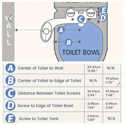 Ultra-Slim Non-Electric Bidet Attachment with Dual Retractable Nozzles and Seven Model Options