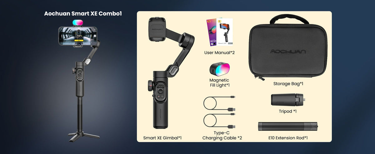 3-Axis Gimbal Stabilizer for Smartphone iPhone Samsung Android Ultra Foldable Portable Vlogging for an Everyday Personal Care Routine