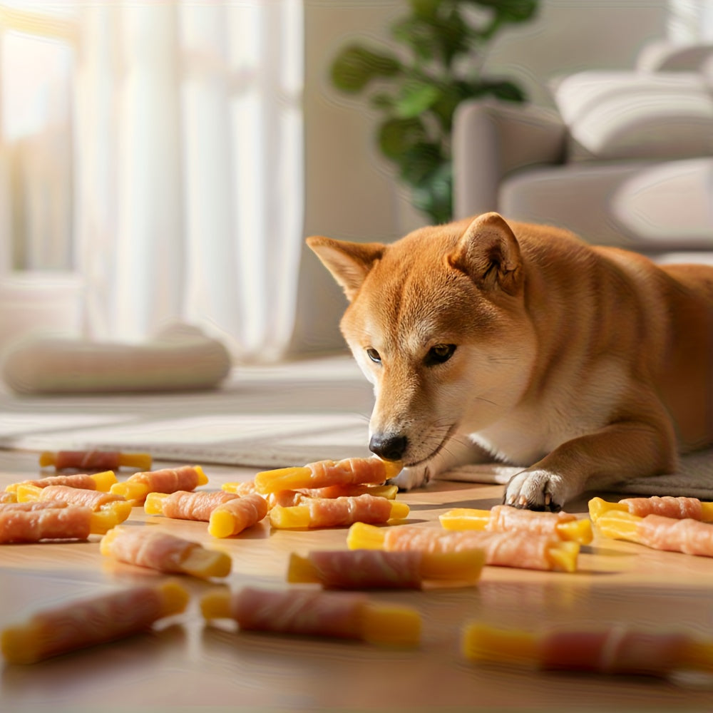 Dog Treats Chicken or Duck Sticks with Sweet Potato or Milk in 200g and 400g Pack Options for Dog Reward Use