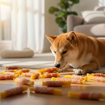 Dog Treats Chicken or Duck Sticks with Sweet Potato or Milk in 200g and 400g Pack Options for Dog Reward Use