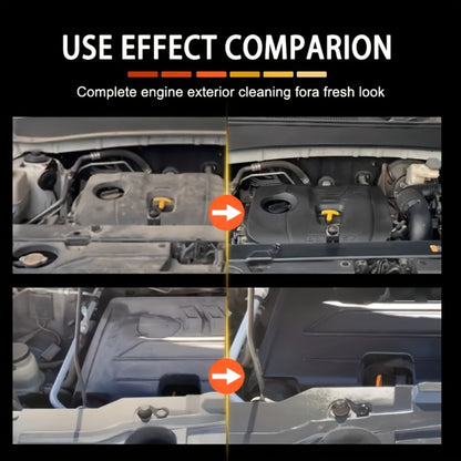 Engine Compartment Restorer Spray 3.38oz with Sponge – Engine Bay Refurbishing Agent, Polishing & Cleaning Spray, Extends Service Life – Fits All Vehicles