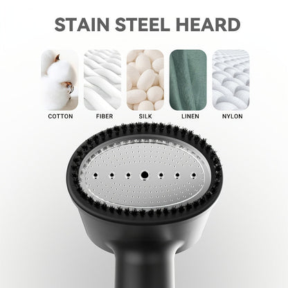 1100W Handheld Garment Steamer with 300ml Tank, 20-Second Heat-Up Marking and Four Finish Options