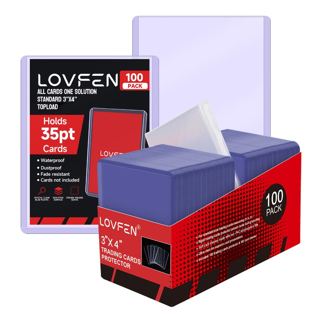 35pt Top Loader and Soft Card Sleeve Sets in 100, 500, 1000 or 2000 Matching Pair Quantities